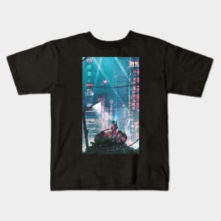 ride in the city Kids T-Shirt